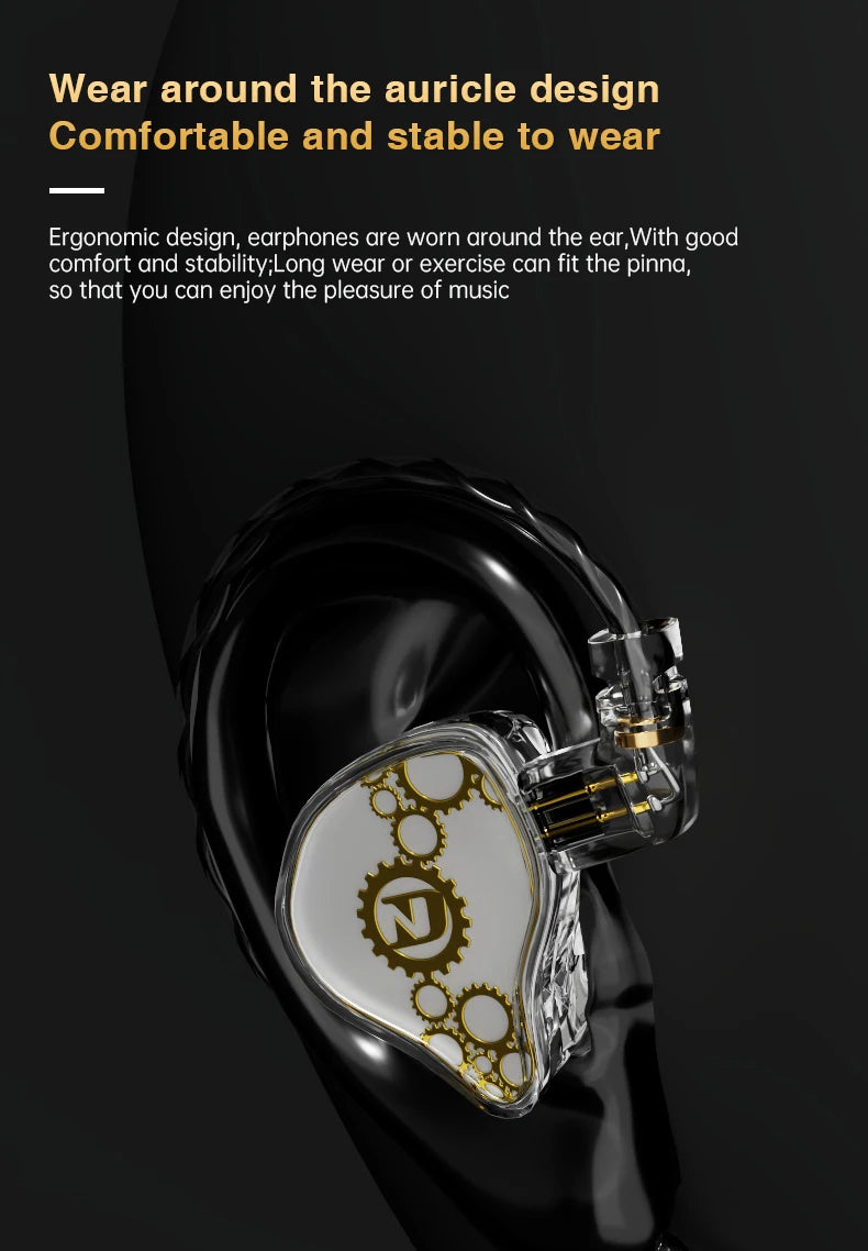 ND Venus Type C/3.5mm Wired Headphones Dynamic Drive HiFi Bass Stereo Music Earphones Noise Cancelling Game Headset For Phone PC