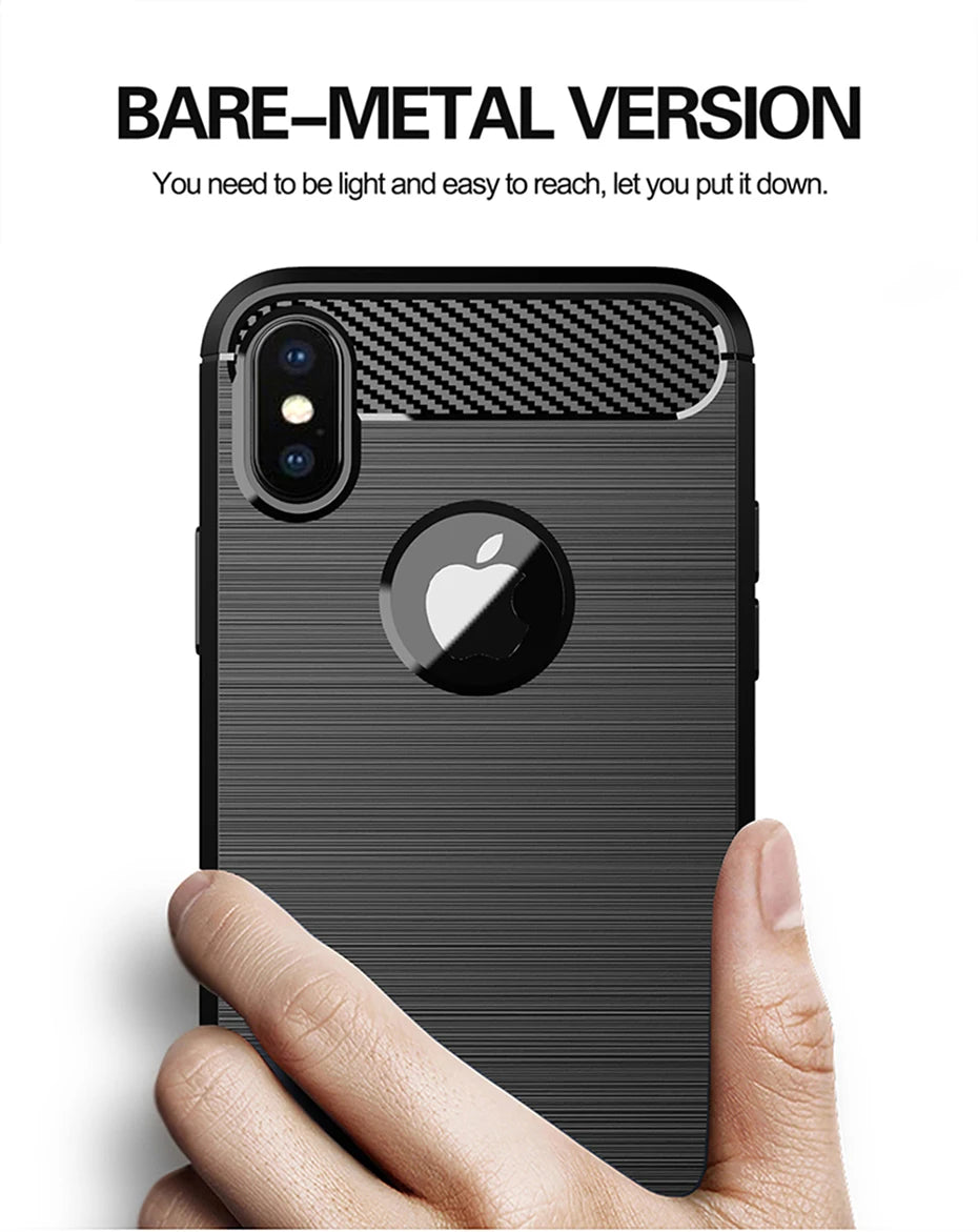 Luxury Shockproof Case For iPhone XS MAX X XR 10 7 8 Plus SE 2020 2022 SE2 SE3 7plus 8plus I Phone Back Cover Woman Man Black