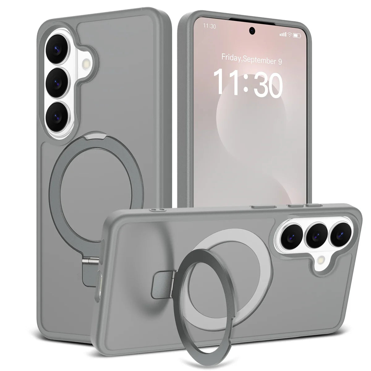 Magnetic for Magsafe Phone Case for Samsung Galaxy S25 Edge S26 Ultra S24 FE S23 A06 A07 A17 A16 A36 A56 Ring Holder Hard Cover