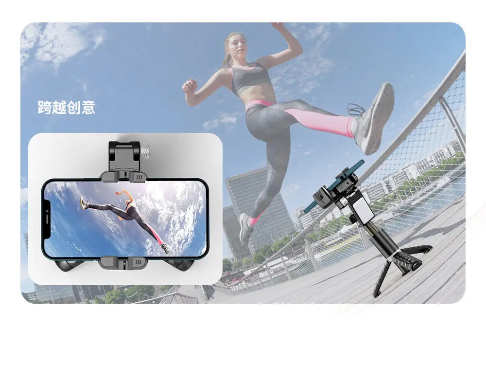 Auto 360° Face Tracking Handheld Gimbal Stabilizer Foldable Selfie Stick Anti-shake Smartphone Holder Live Vlog Shooting Holders