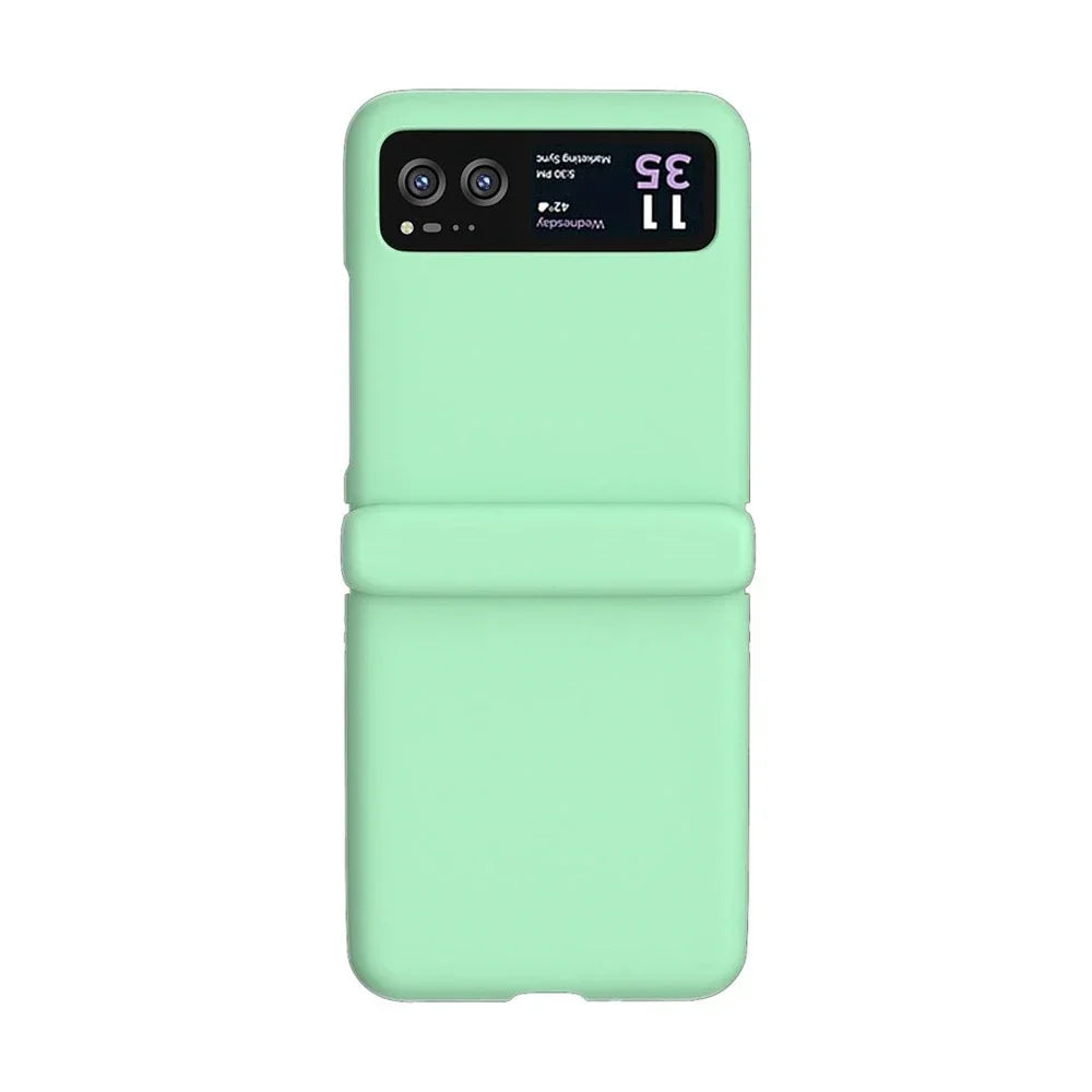 Candy Color Hinge Protective Phone Case For Motorola Razr 70 60 50 40 Ultra Skin Feel Shockproof Cover PC Bumper Shell Funda