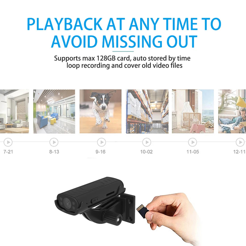 Super Small Wireless WiFi Mini Camera - Home Security Nanny Camera with Motion Detection Remote Pet Monitoring Camera