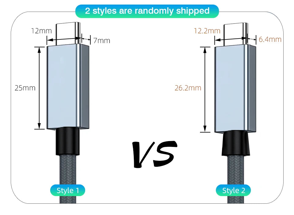 40Gbps Thunderbolt4 Type C 240W USB4 Fast Charging Cable 0.2m - 2m 3m Thunderbolt 3 USB C Data Transfer Cable 8K for MacBook Doc