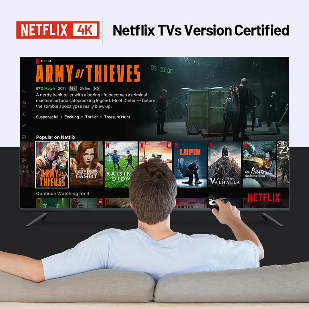 T1 Android 16 TV Box Support Dual Band Wifi BT5.4 8K HD Video Max Memory 128GB Voice Remote Suitable for Home TV Media Playback