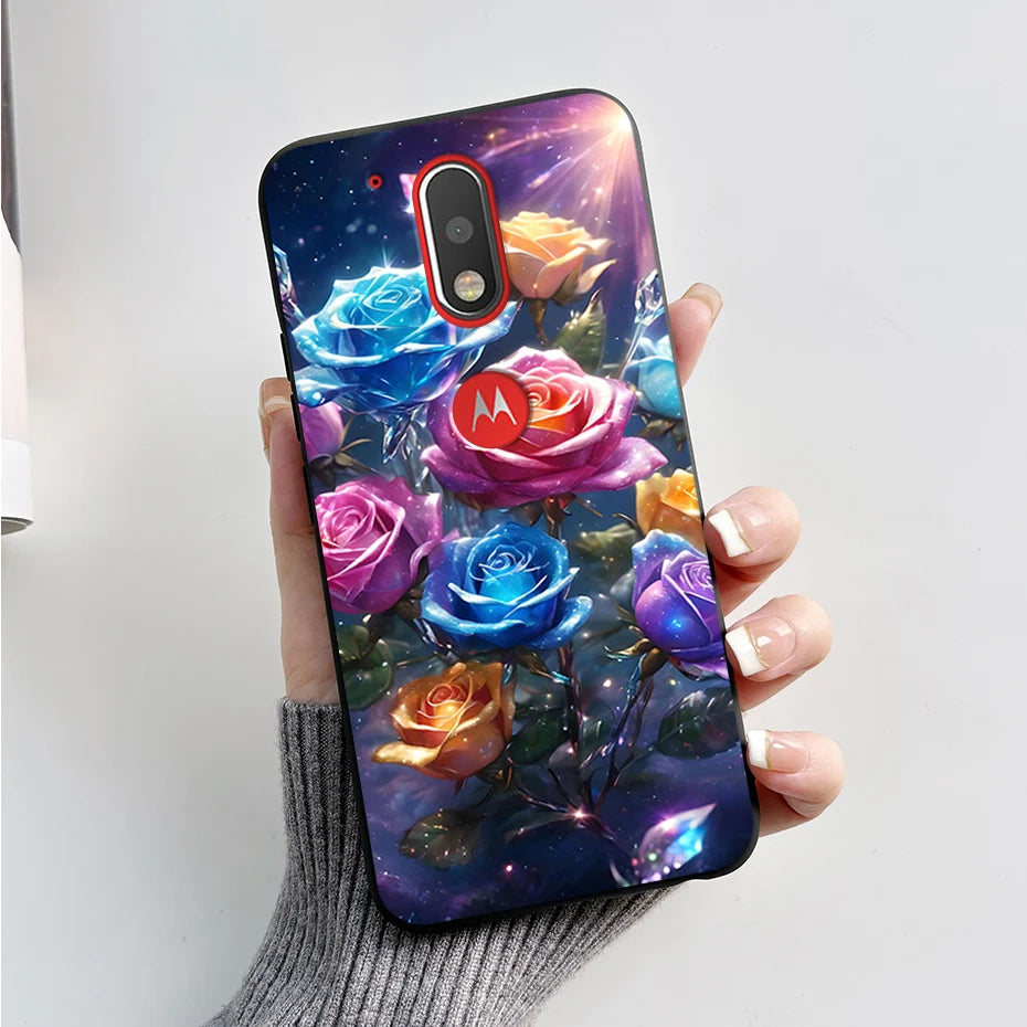 Case for Motorola Moto G4 / Moto G4 Plus / Moto G4 Play Back Cover Fashion Marble Silicone Soft TPU Protective Phone Cases Coque