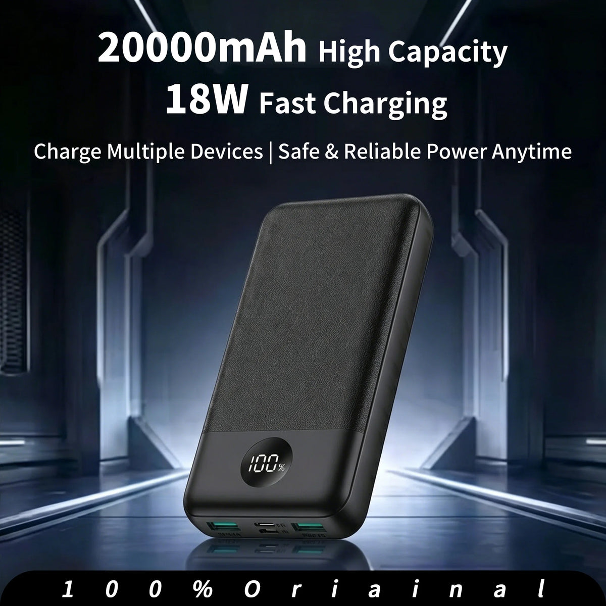 PD Charging 20000mAh Power Bank Portable Charger 3 Ports USB C External Battery Pack High Capacity Travel Backup Power For iPhone 16 15 14 13 Pro Max Plus iPad Mac Samsung Galaxy S25 S24 Ultra Pixel