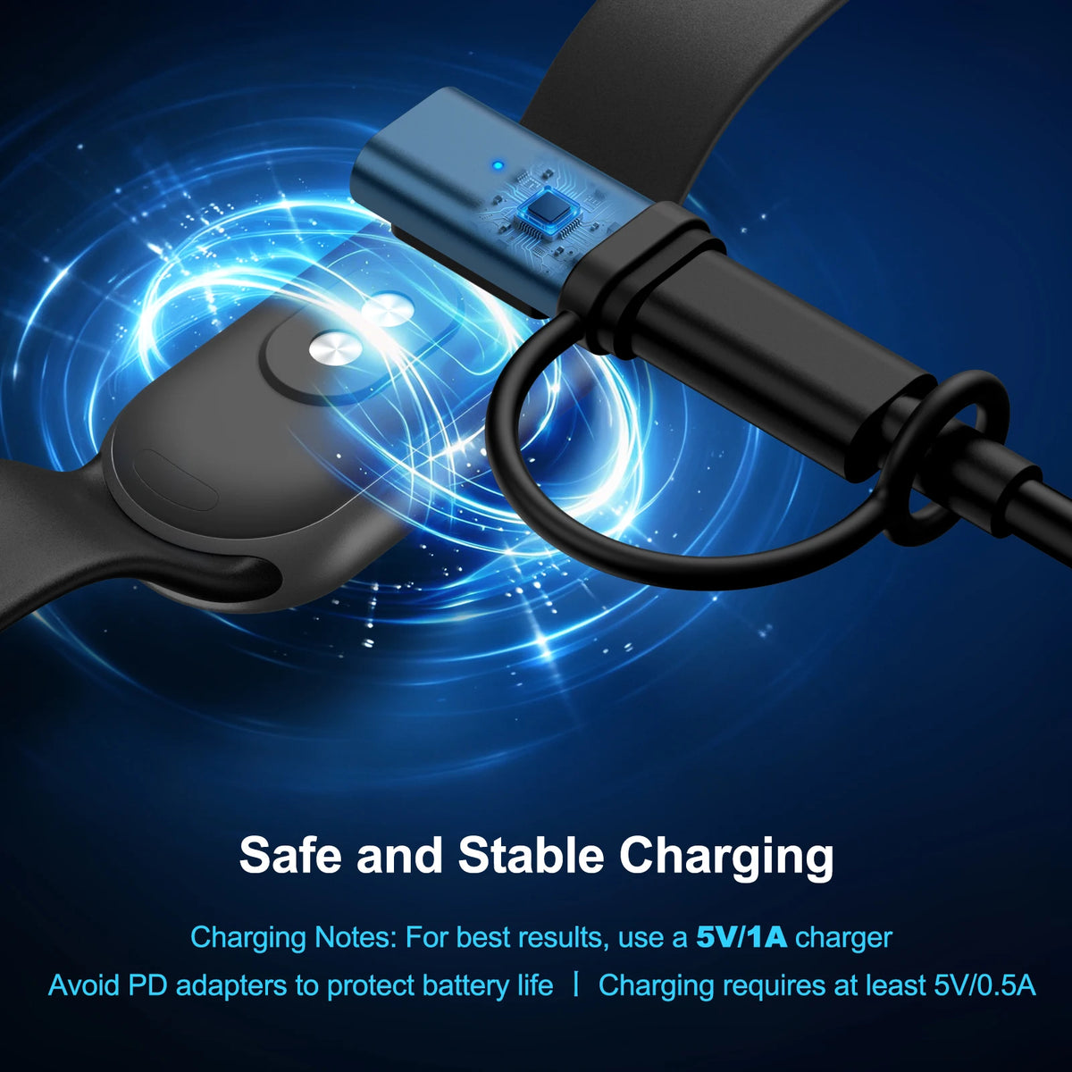 USB-C Charging Adapter Converter For Xiaomi Band 10 9 8 NFC/8 9 Pro/8 9 Active/Redmi Watch 6 5 Active 4/6 5 Lite/Redmi Band 2 3