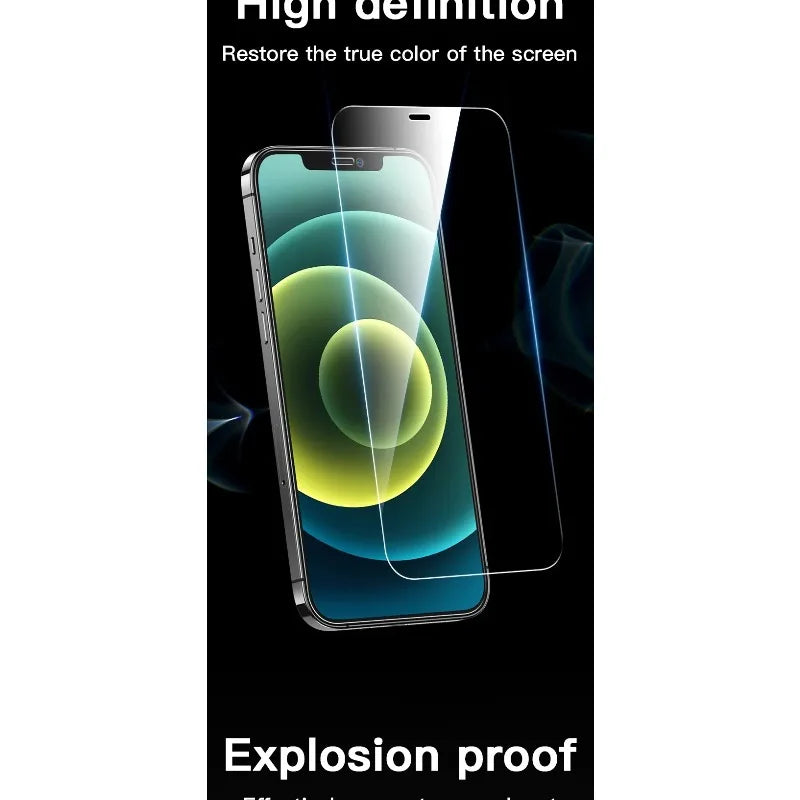 3Pcs Full Tempered Glass for iPhone 13 15 16 14 11 12 Pro Max 13 Mini Screen Protector on for iPhone Xr X Xs 7 8 Plus SE 2020