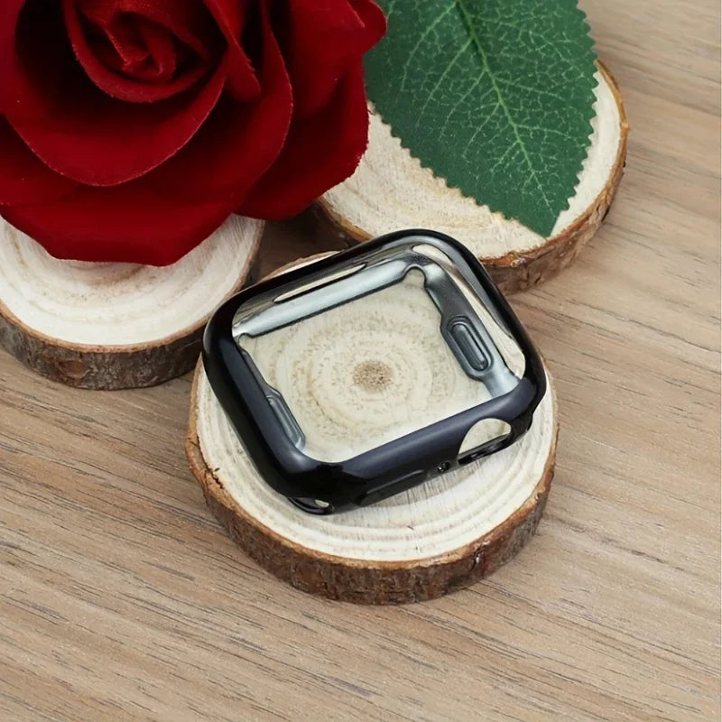 Screen Protector for Apple Watch 41mm 44mm 40mm 45mm 46mm 42mm TPU Full Cover bumper Case iWatch Series 12 11 10 9 8 7 SE 6 5