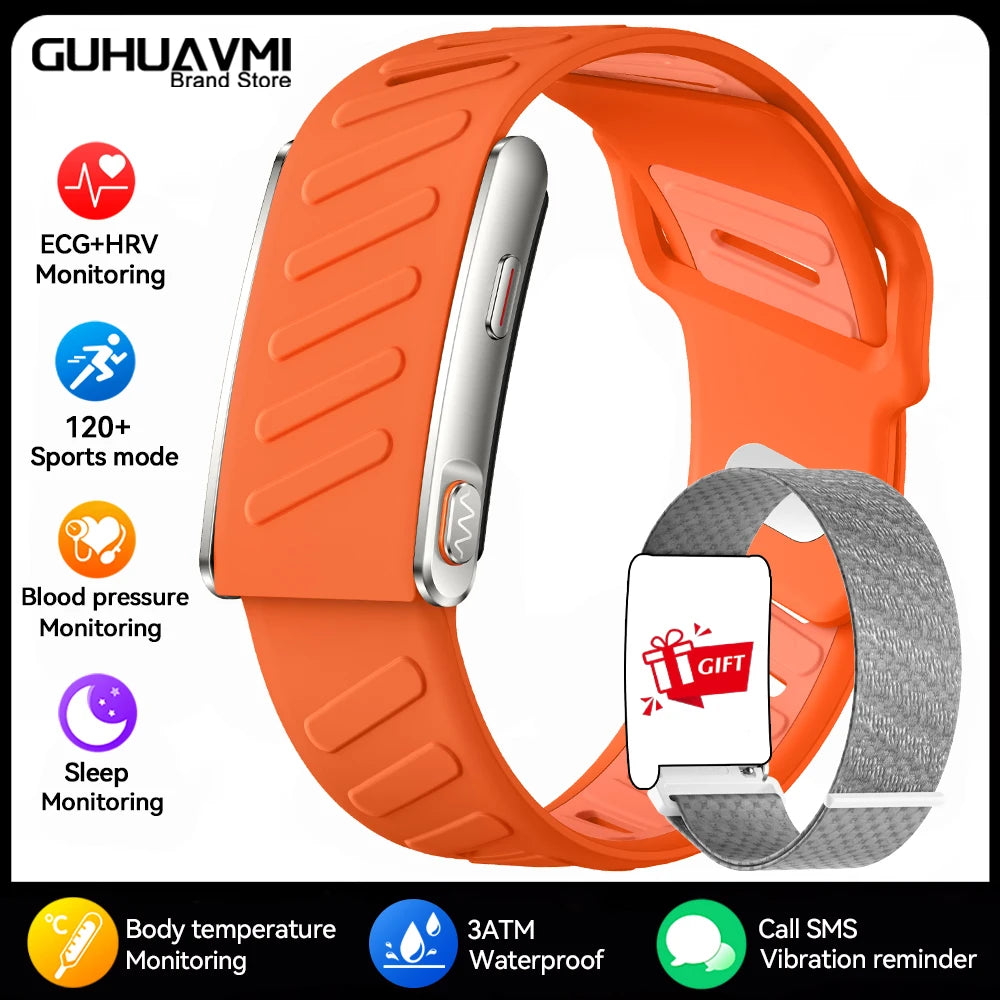 2026 New NO Screen Health Smart Bracelet ECG+PPG Blood Pressure Heart Rate Sleep Monitoring Pedometer Fitness tracker Smart Band