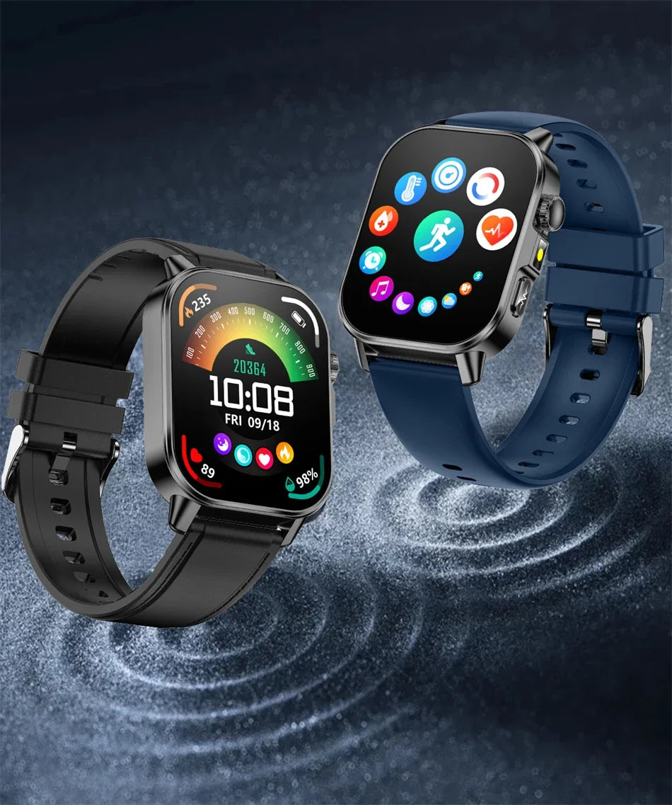 2026 New Professional-Grade Health Smart Watch Men ECG BP HR Uric Acid Lipid BMI Body Analysis Bluetooth Call Smartwatch Women