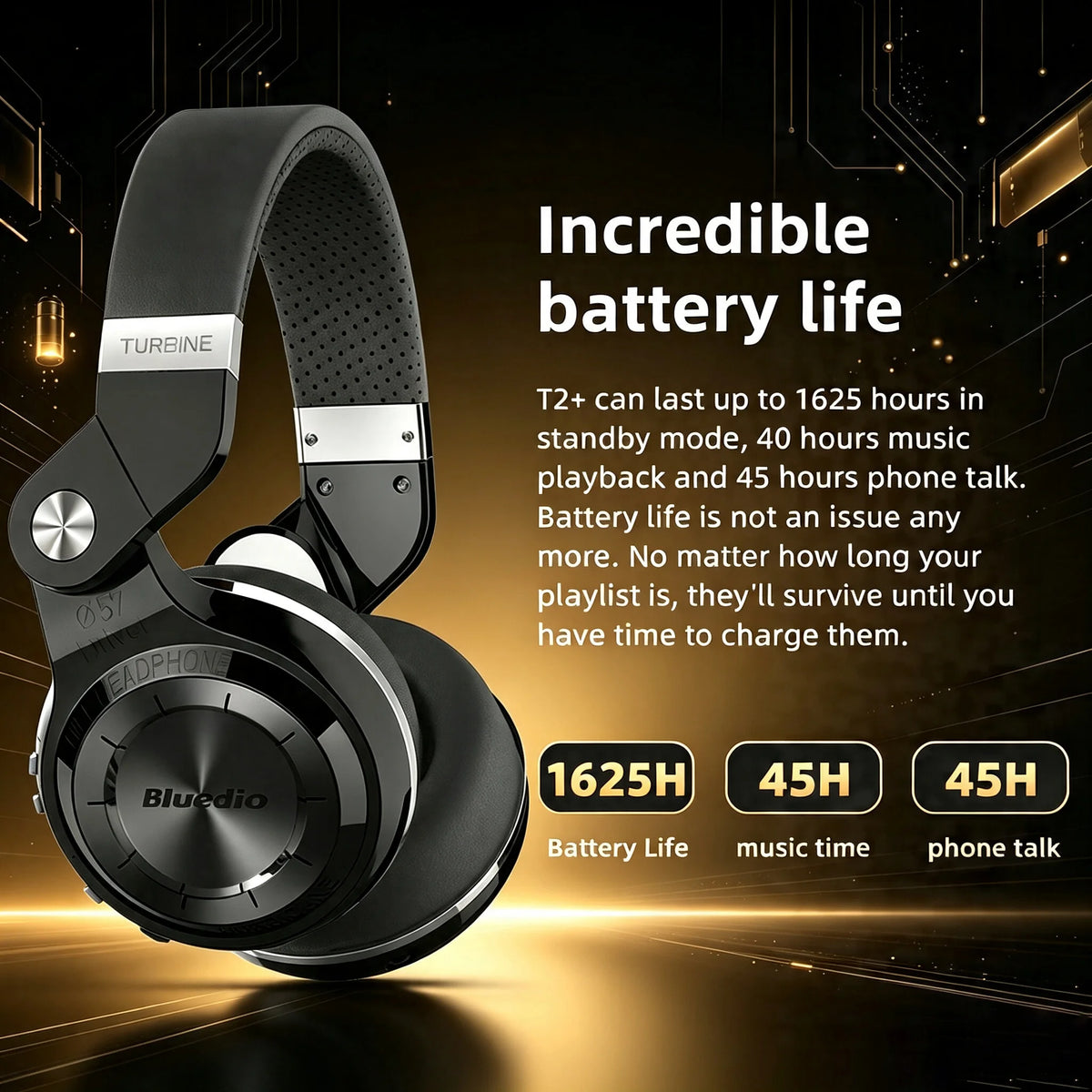 Bluedio Wireless Headphone with Mic Super Bass Over-Ear Headphones Bluetooth 57mm Driver Wireless/3.5mm Cable Foldable Headsets