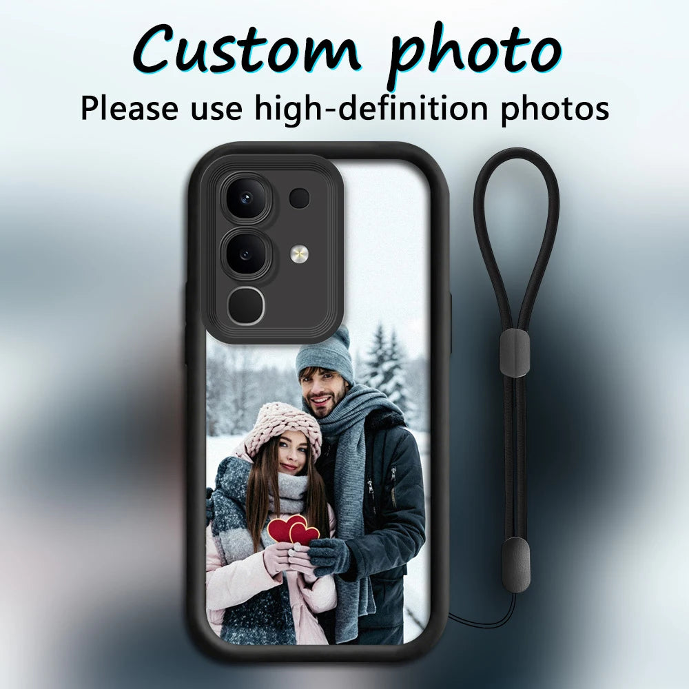 Customized Photo of Hanging Rope anti Fall Phone Case for VIVO Y29/Y28/Y27/Y22/Y21/Y20/T/S/D/i/G/4G&5G