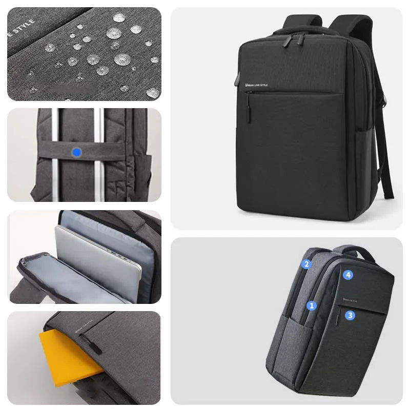 Laptop Backpack 17.3 inch Large Capacity Travelling Backpacks Waterproof Laptop Bag 15.6 17.3 Multi-pockets Men's Backpack