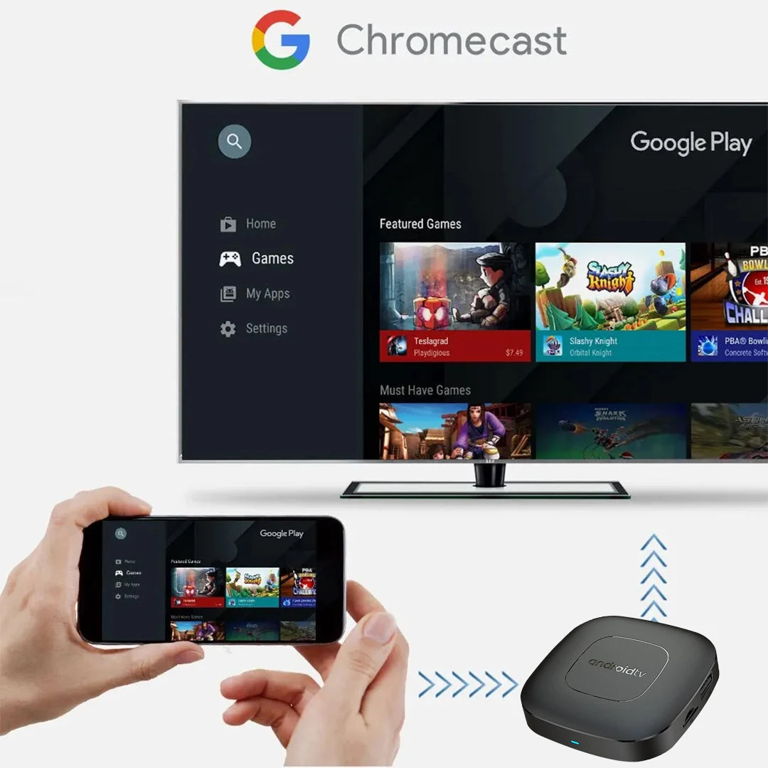 T1 Android 16 TV Box Support Dual Band Wifi BT5.4 8K HD Video Max Memory 128GB Voice Remote Suitable for Home TV Media Playback