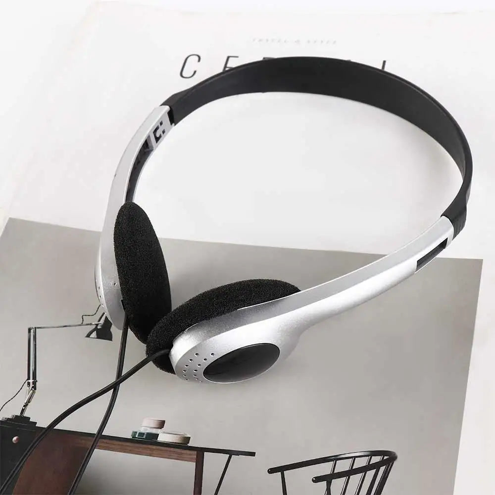 Fashion Style Over Ear Earbud Retro Headphone 3.5mm Vintage Y2k Headphones Wired 80s 90s Retro Headset Lisening Music