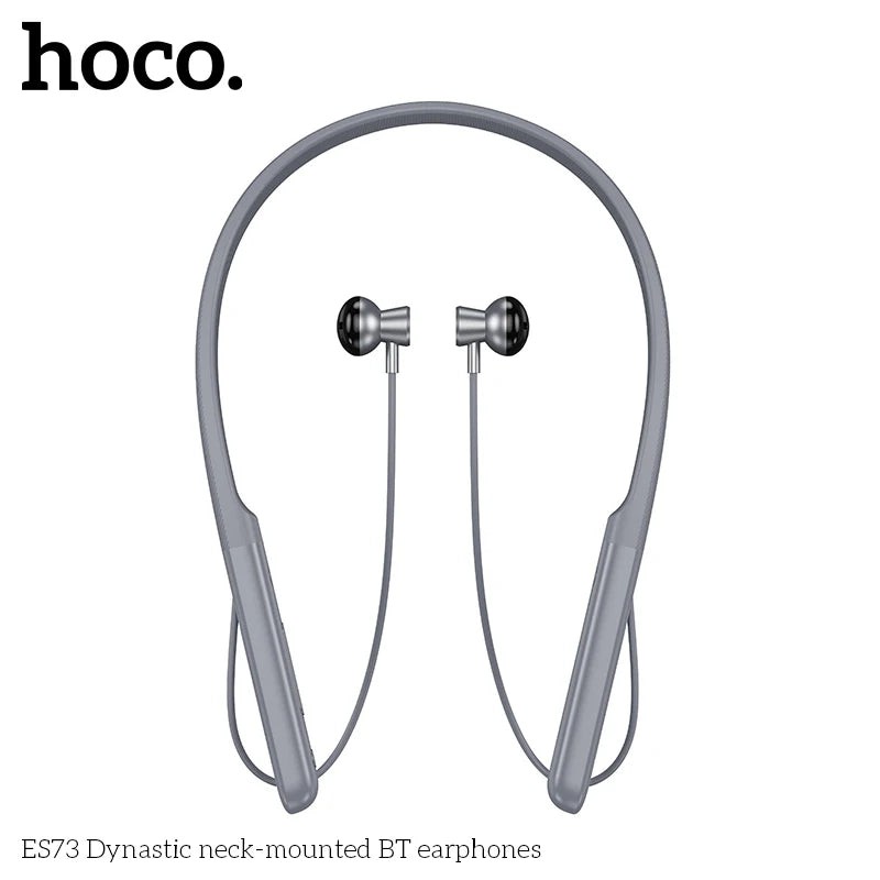 HOCO ES73 Neckband Wireless Bluetooth 5.4 Earphones 14mm Speaker HiFi Stereo Audio Sports Stereo Earbuds Support For Smart Phone