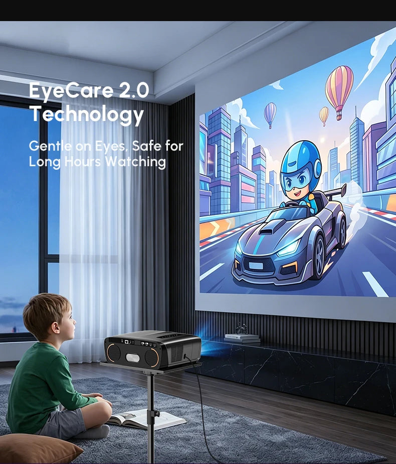 New 4200ANSI 1000D Google TV Projector 4K Supported Netflix Certified Auto Focus Home Theater HiFi Stereo with Dual Mic 2026