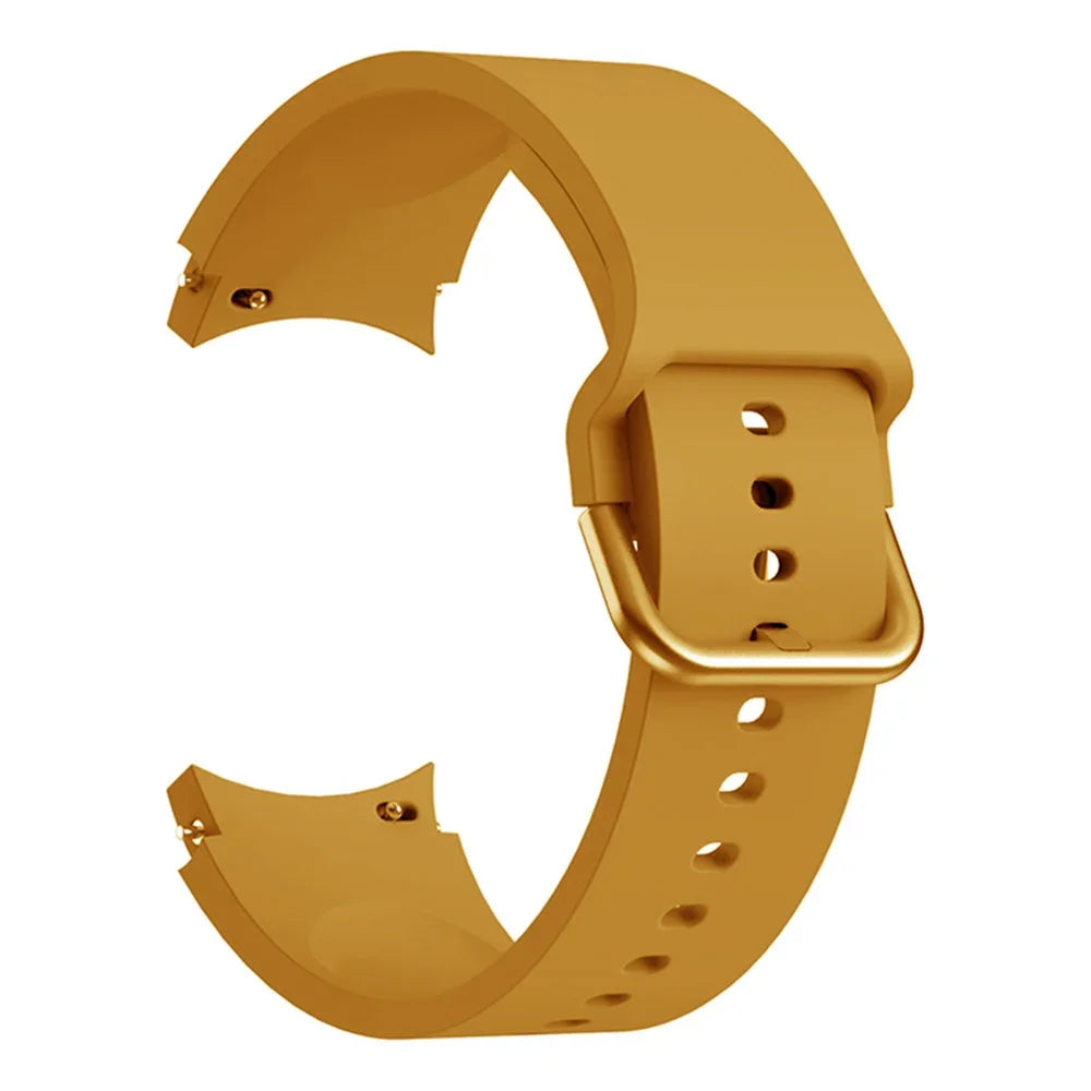 Silicone Strap For Samsung Galaxy Watch 4/5/6/7 40mm/44mm Pro 45mm Band No Gap Bracelet Belt Watch 4 6 Classic 47mm/46mm Correa