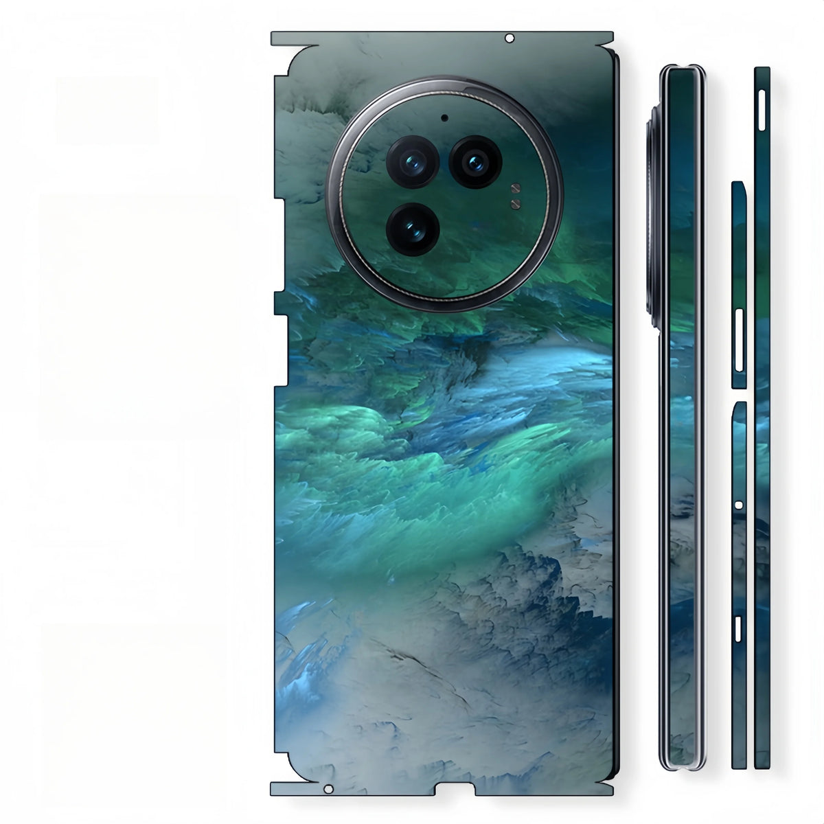 Colorful Sticker for VIVO X FOLD3 2 FOLD 5 Back Screen Protector with Hing Side Skin Protective Film