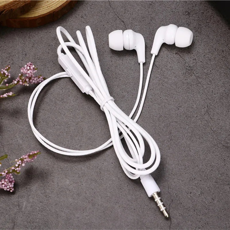 1 Pcs Fashion 4 Colors Super Bass With Built-in Microphone 3.5mm In-Ear Wired Earphone Hands Free For Smartphones Earbuds