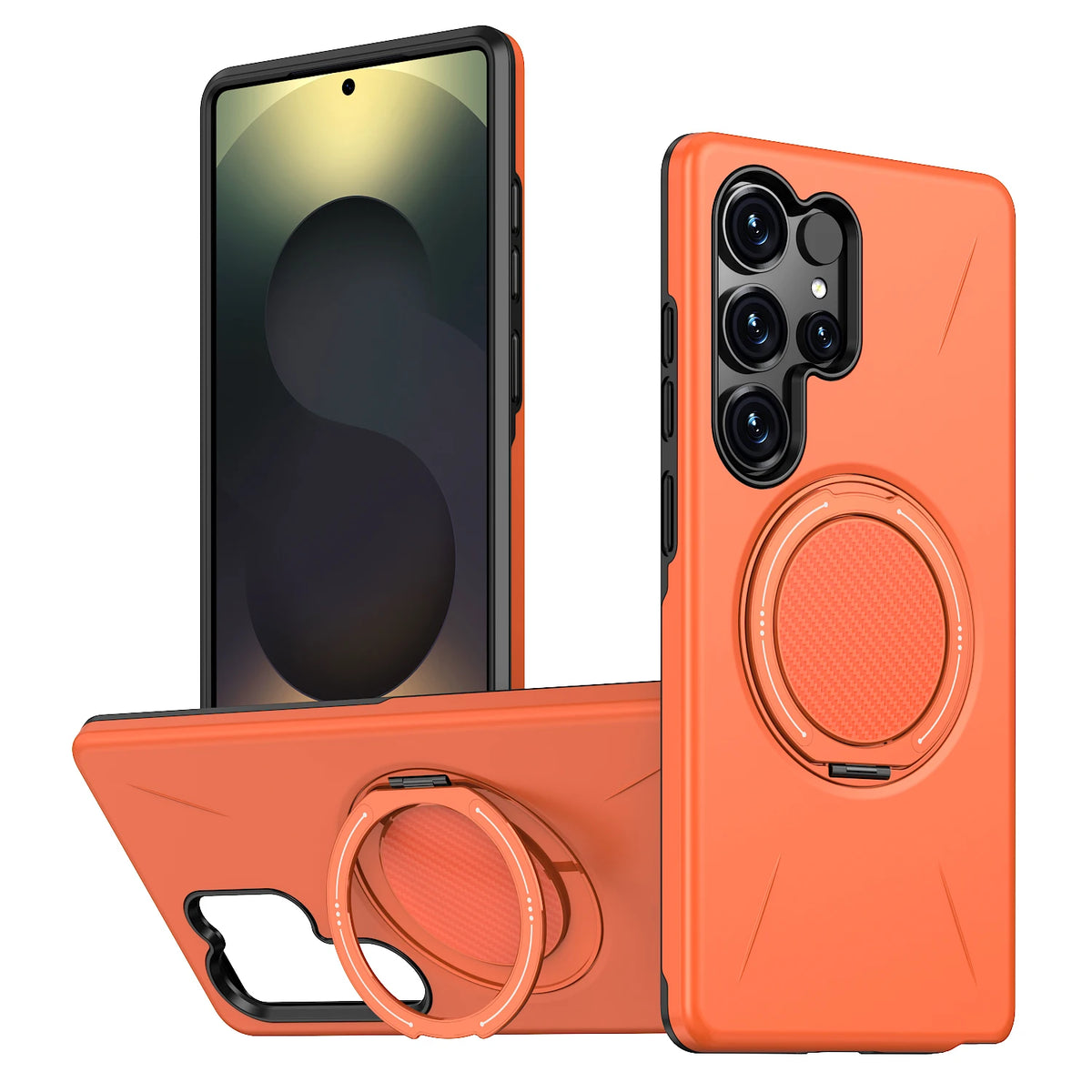 360° Folding Stand Magnetic Case For Samsung Galaxy S25 FE S24 S23 S26 Ultra Plus A56 A36 A26 A17 A07 A55 A35 A25 A14 A06 Cover