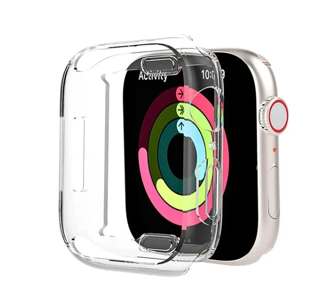Screen Protector for Apple Watch Case 45mm 41mm 44MM 40MM 42mm 38MM Full TPU Bumper Cover Accessories iWatch Series 9 8 7 SE 6 3