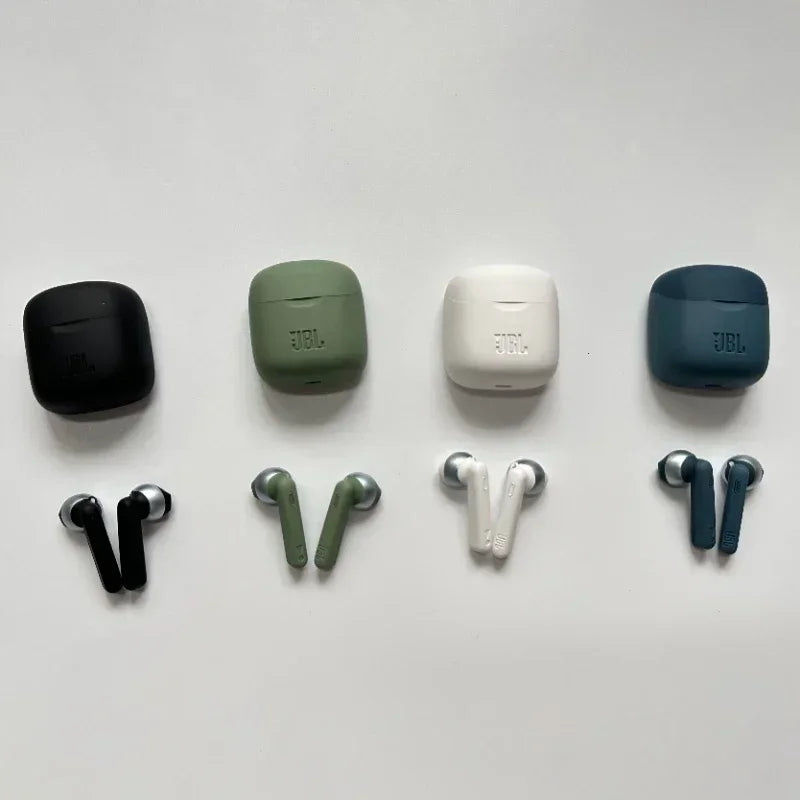 Original JBL Tune 220TWS Wireless Bluetooth Earphones Stereo Earbuds with Bass Sound, Noise Reduction Mic Headset JBL T220 tws