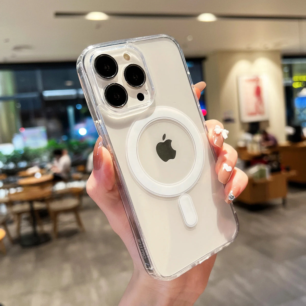Original Case With box for iPhone 16 15 14 Pro Max 7 8 14 Plus 13 12 Mini 11 X XR XS Magsafe Wireless Charging Clear Cover