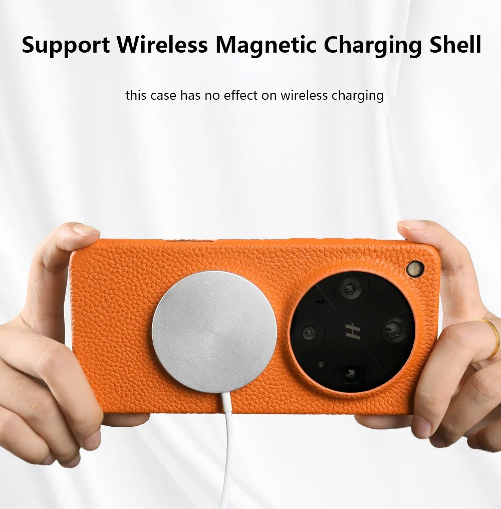 Magnetic Luxury Genuine Leather Case for OPPO Find X8 Pro X9Ultra X7 X6 X7Ultra Wireless Charging Back Coque Shockproof Fundas