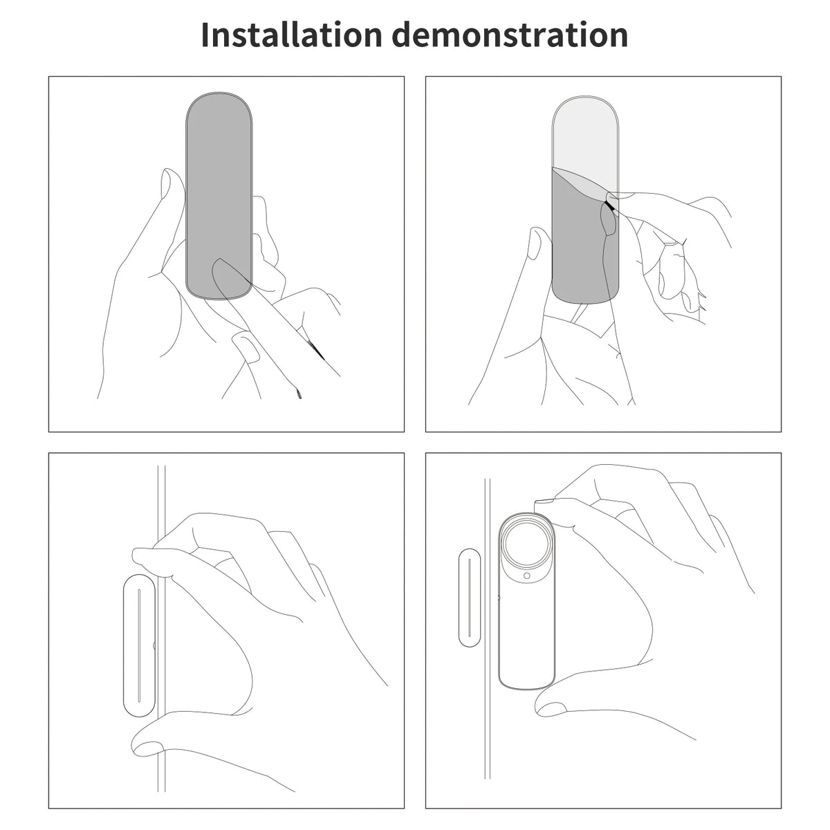 Tuya WiFi Bluetooth Door Window Sensor Alarm, Smart Home Security Contact Sensor Works with Alexa Google Assistant