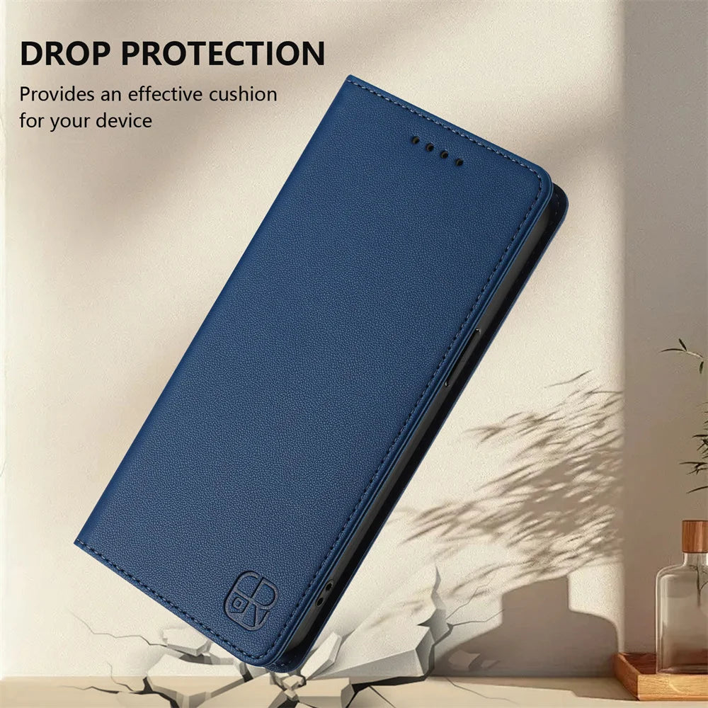 Magnetic Leather Wallet Flip Cover For Motorola Moto G84 G64 G54 G34 G24 G14 G73 G53 G23 G41 G31 G30 G20 Shockproof Phone Case