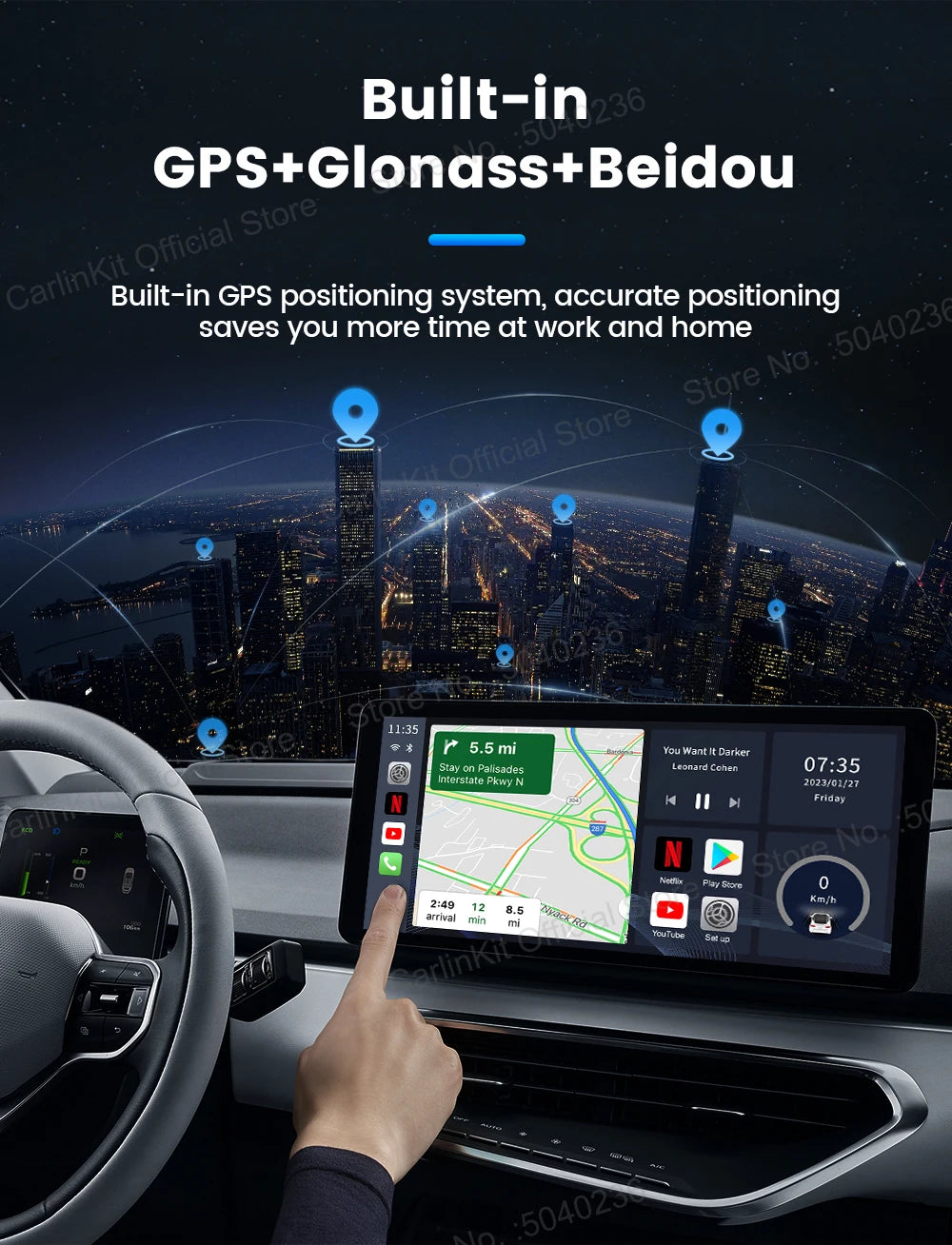 CarlinKit TV Box S2F Android 13 CarPlay Ai Box SM6225 8 Cores Wireless CarPlay Android Auto Video Streaming Box 4G LTE &WiFi GPS