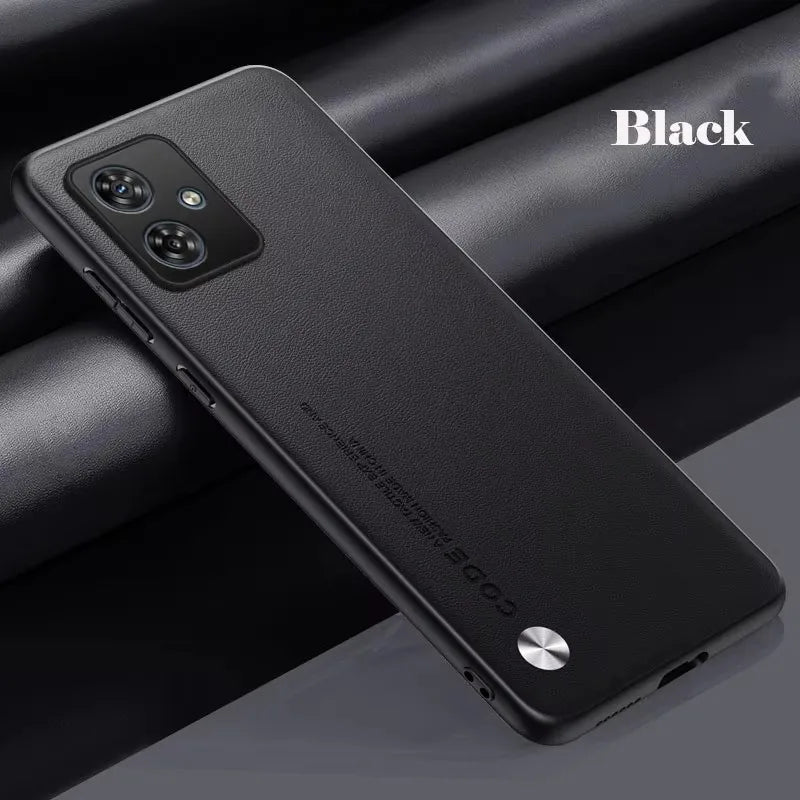 Phone Case For Motorola G56 G86 G05 G54 G34 G24 G14 G15 G35 G45 G55 G75 Plain Skin Back Cover For Moto G54 G84 G85 PU Leather