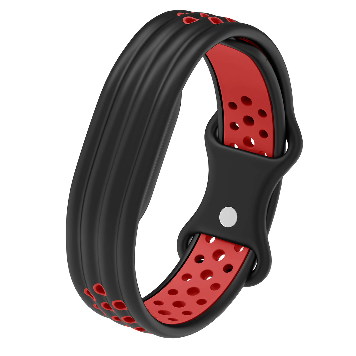 Silicone Loop Sport Watch Strap for Google Fitbit Air Two Tone Bracelet Breathable Band Wristband Correa Replacement Accessories