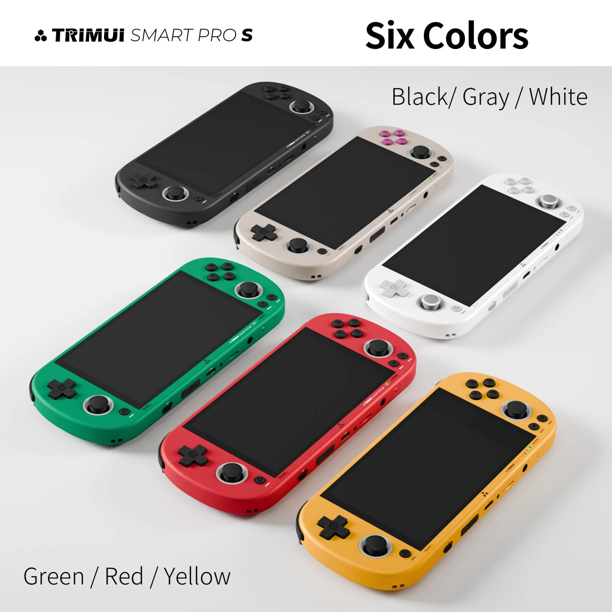 Trimui Smart Pro S TG5050 Handheld Game Console - Best for PSP Game, Octa-core 2.0GHz 4.96" IPS Display RGB LED 5000mAh Battery