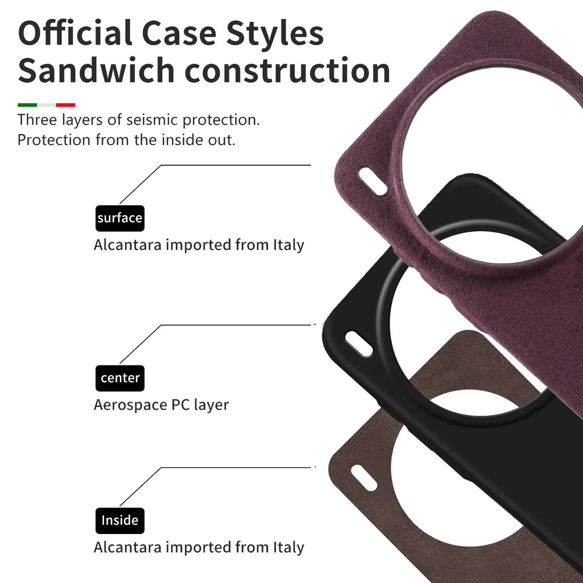 Full Coverage Magnetic for ALCANTARA Case for Vivo X300Pro X200Ultra X90Pro X80 for Magsafe Artificial Leather Suede Phone Cover