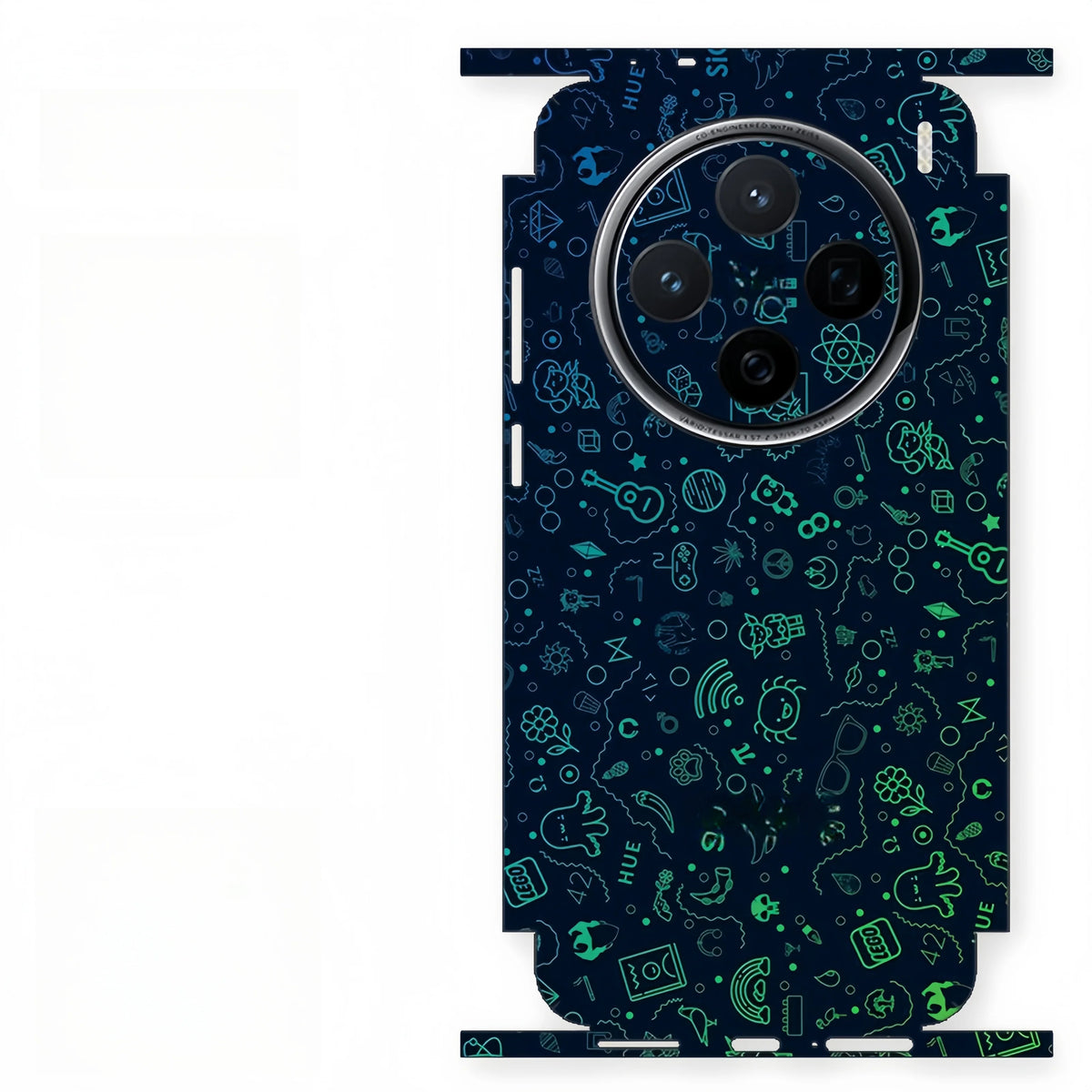 Colorful Sticker for VIVO X200 X300 PRO Back Screen Protector with Hing Side Skin Protective Film