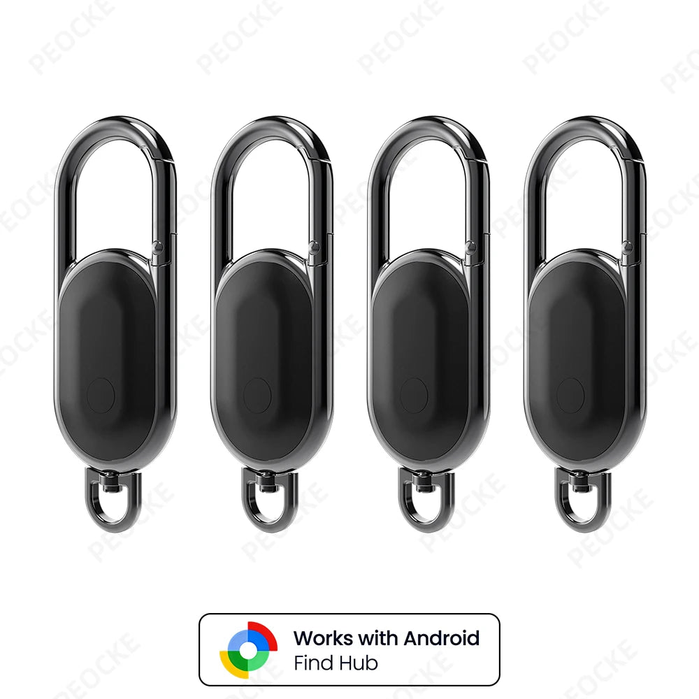 1-4 Pack Android Alternative to AirTag Smart Keychain Tag Anti-Lost GPS Tracker Bluetooth Locator Works With Google Find Hub