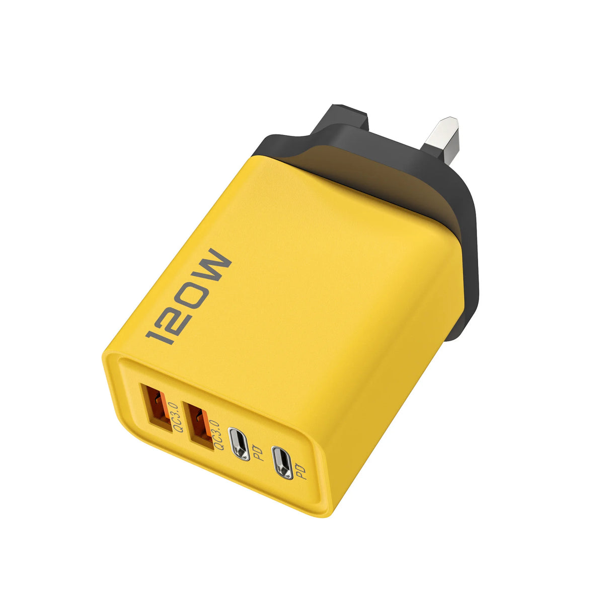 120W 4 Port USB Type C Charger Fast Charging Data Cable USB Phone Charger Adapter for Samsung iPhone Xiaomi Huawei Wall Charger