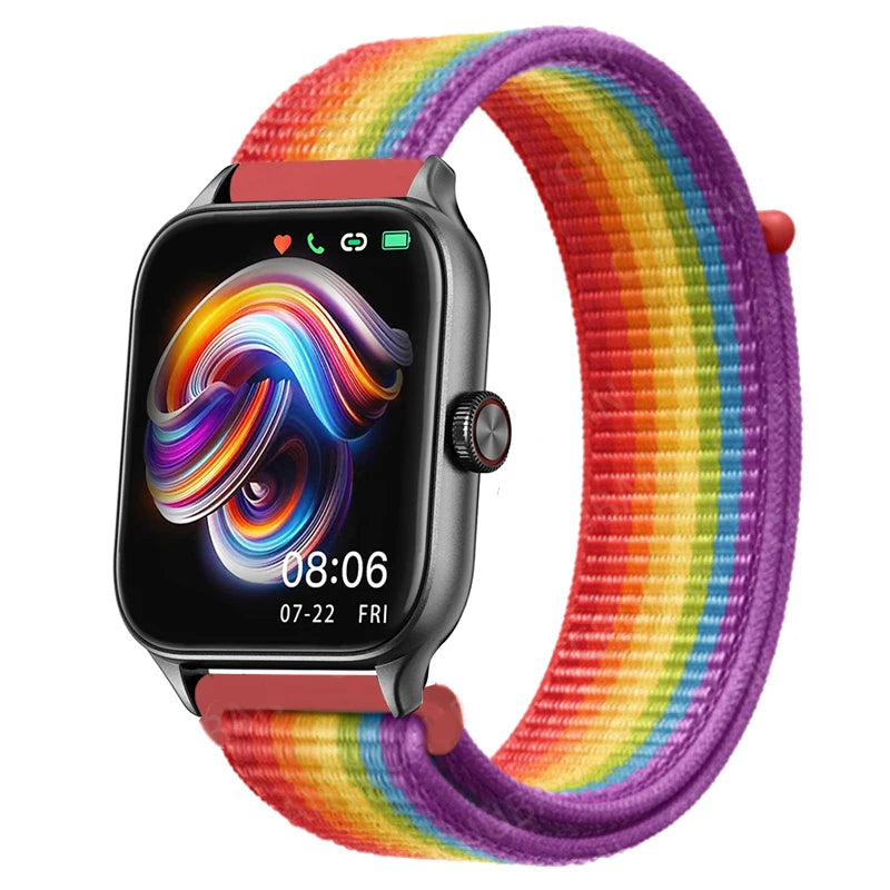 Nylon Loop Band For Amazfit GTS 4/3/2e Mini/GTR 4/3/2e/Balance/Stratos 20/22mm Watch Bracelet for Correa Amazfit Bip 5-6 Straps