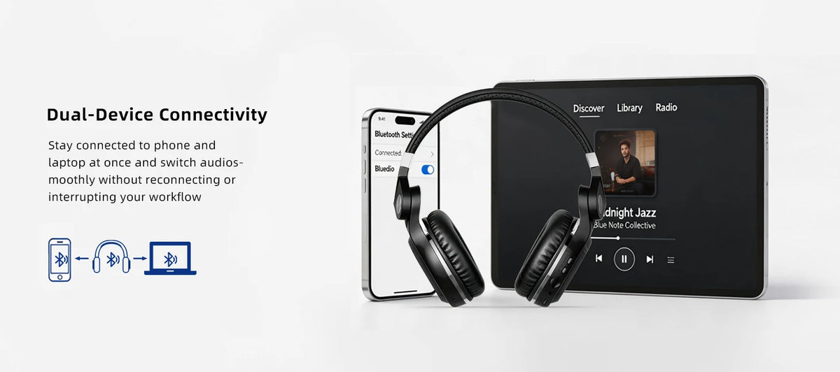 Bluedio Wireless Headphone with Mic Super Bass Over-Ear Headphones Bluetooth 57mm Driver Wireless/3.5mm Cable Foldable Headsets