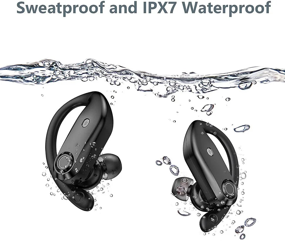 Wireless Headphones TWS Bluetooth 5.0 Earphones Sport Stereo Earbuds Headset For Phone with 4-Mics Clear Call Power Bank 1200mAh