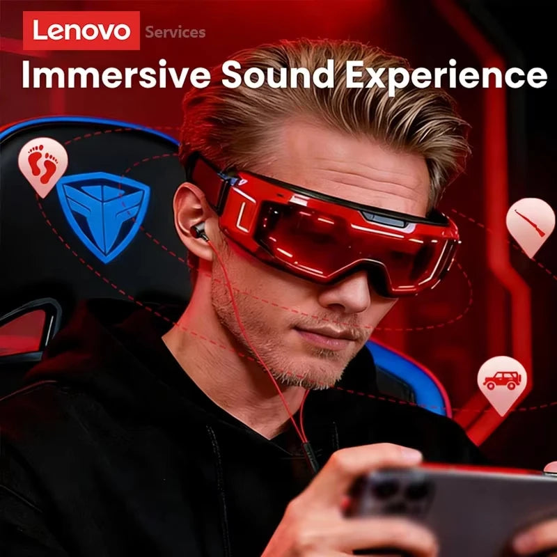 Lenovo YF38 Wired Headphones Type-C/3.5mm With Wire Control In-ear Wired Earphones With Mic For Laptop Computer Tablet Phone
