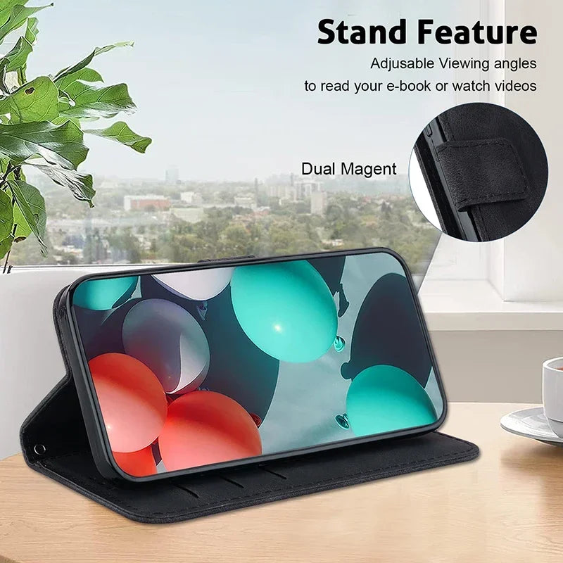 Stand Flip Wallet Case For Google Pixel 4 5 6 6A 8 8a 9 7 7A Pro Pixel 9 Pro 3A XL Leather Protect Cover