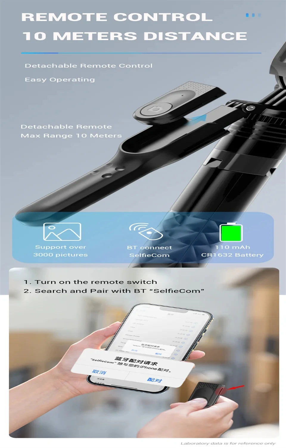 FGCLSY New 1.7M Wireless Selfie Stick Tripod Foldable Stand For Gopro Action Cameras Smartphones Balance Steady Shooting Live