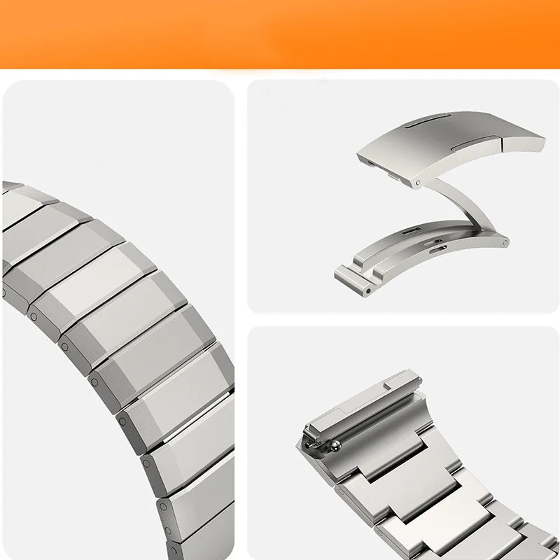 No Gaps Luxury Titanium Alloy Strap For Huawei Watch GT 5 Pro Metal Bracelet For Huawei Watch GT 5 Pro Business Band Correa