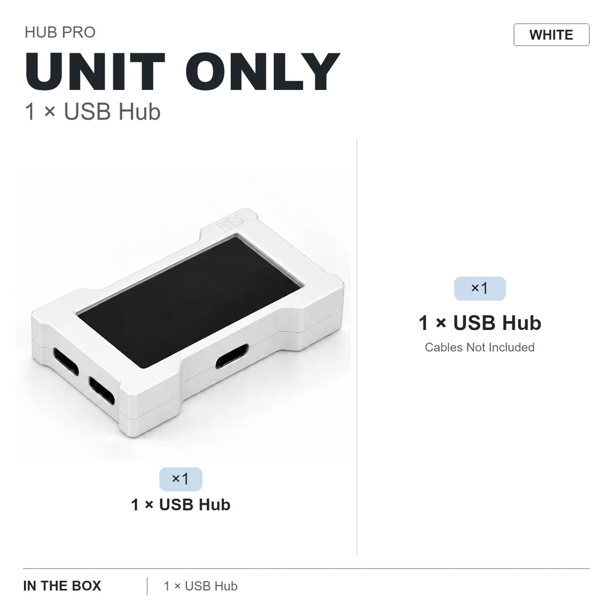 HMLAB ZNEO Gaming USB Hub - 2-to-3 Port, 8K Hz, Independent Power, With Screen, Trendy for Gaming Ambience Desk Setup