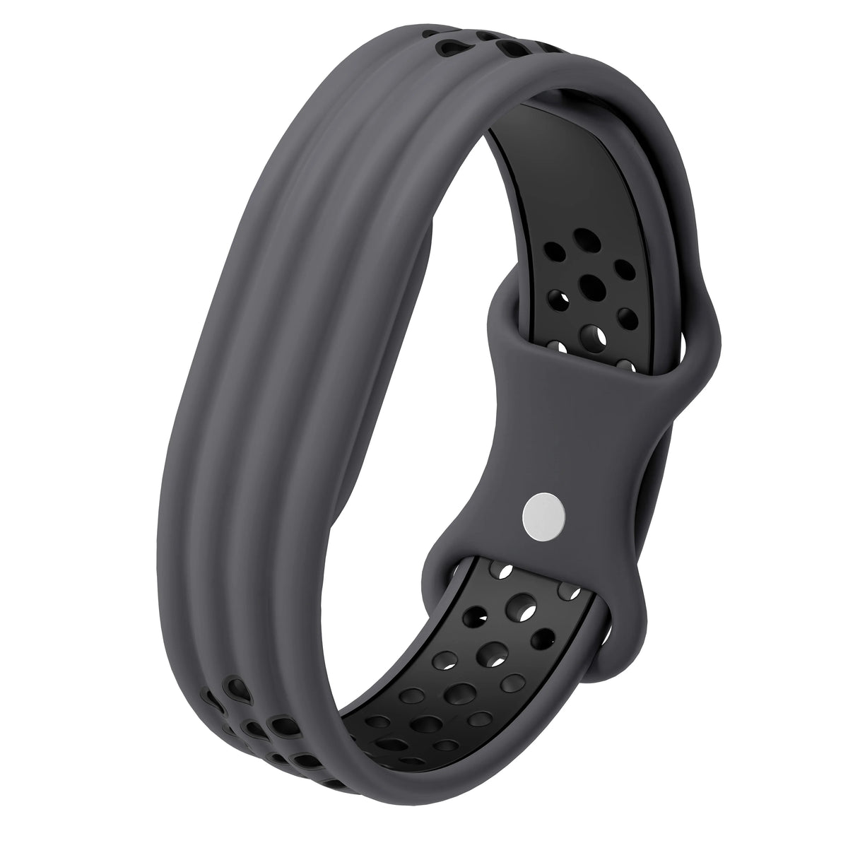 Silicone Loop Sport Watch Strap for Google Fitbit Air Two Tone Bracelet Breathable Band Wristband Correa Replacement Accessories