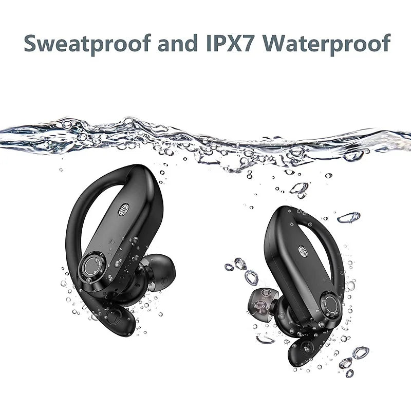 Wireless Headphones TWS Bluetooth 5.0 Earphones Sport Stereo Earbuds Headset For Phone with 4-Mics Clear Call Power Bank 1200mAh